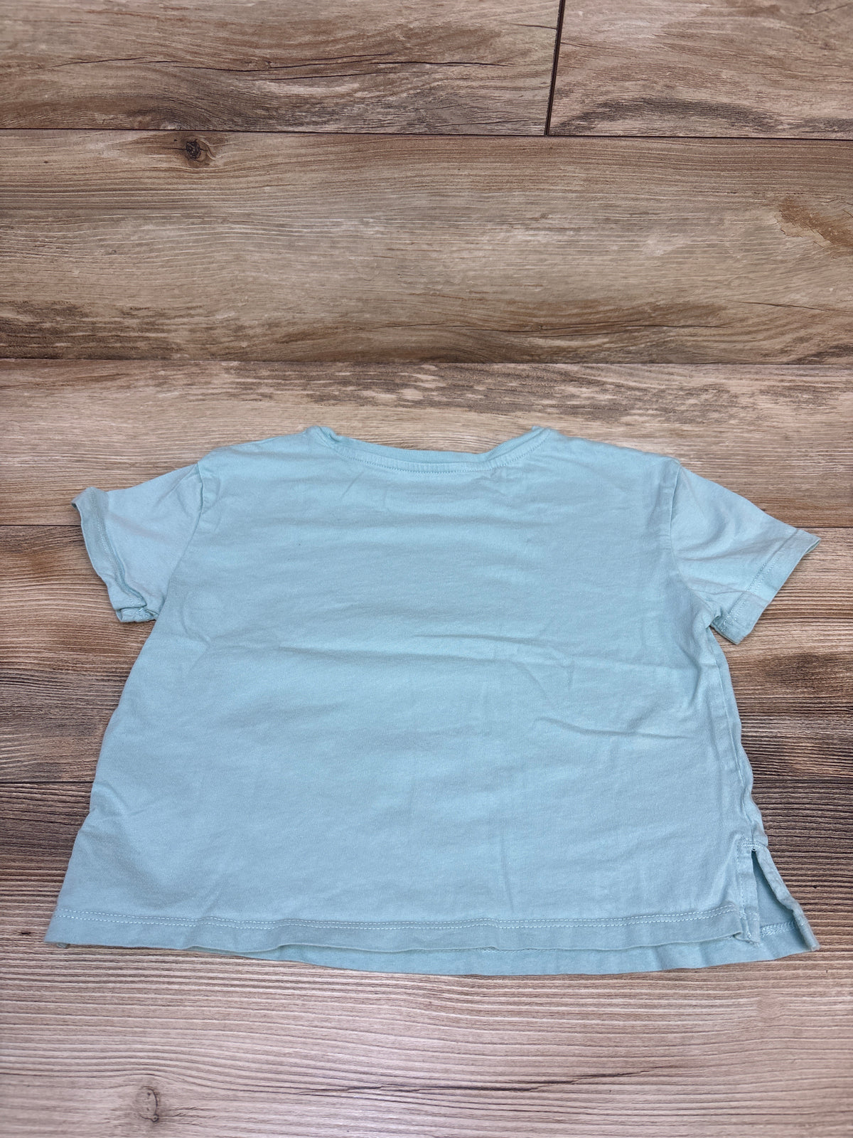 H&M Reversible Sequin Flower Shirt Blue sz 5/6T