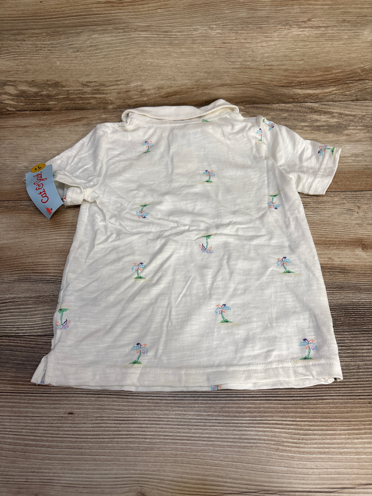 NEW Cat & Jack Polo Shirt White sz 3T