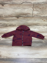 Carter's Full Zip Vehicle Print Hoodie sz 12m