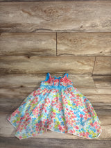 Jona Michelle  Ruffled Floral Sheer Dress White sz 3T