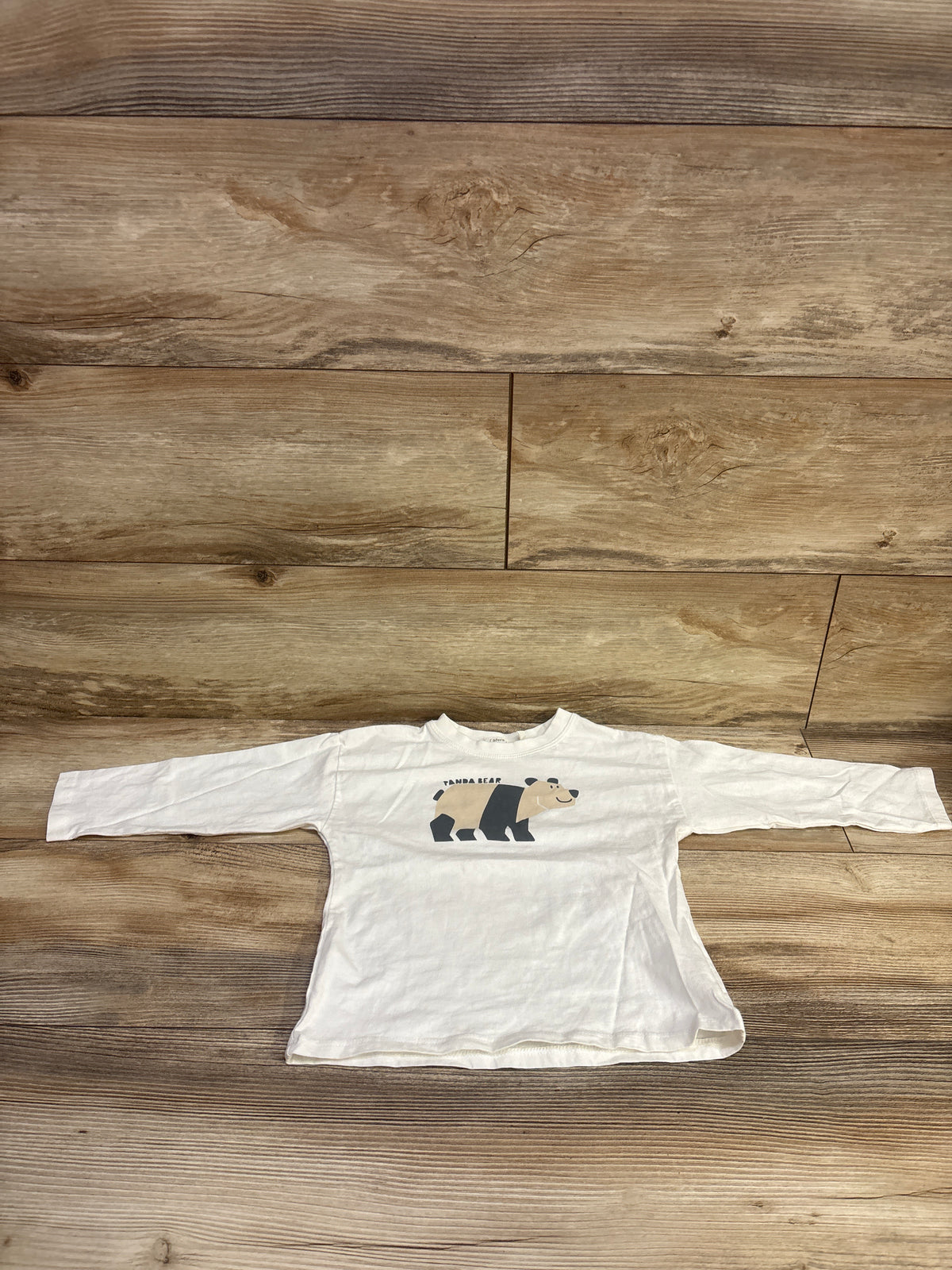Sfera Long Sleeve Panda Bear Shirt White sz 3-4T