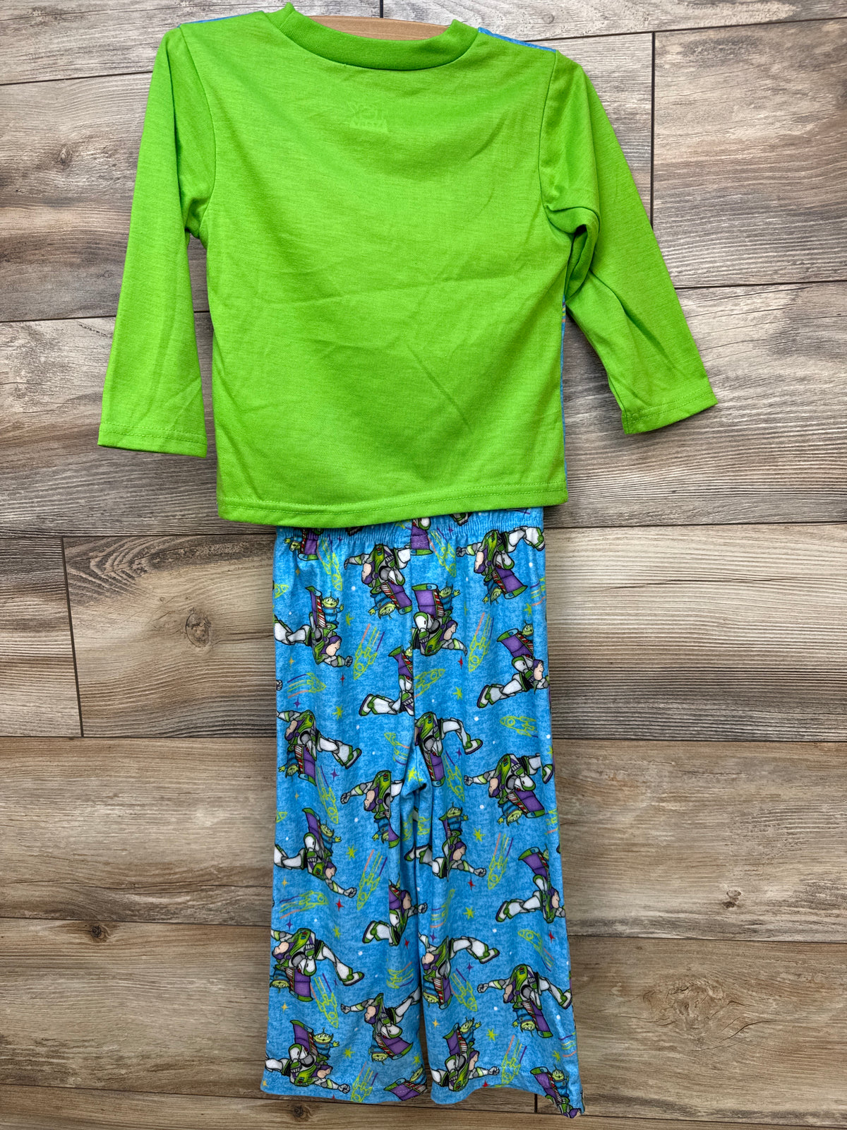 Disney Pixar Toy Story 2pc Pajama Set Green sz 3T