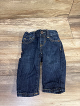Baby Gap Plaid Lined My First Straight Jeans Navy sz 0-3m