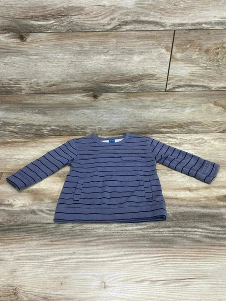 Old Navy Striped Sweatshirt Grey sz 18-24m - Me n Mommy To Be