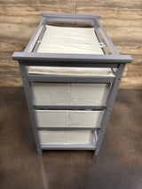 Badger Basket Modern Baby Changing Table with Six Baskets - Gray
