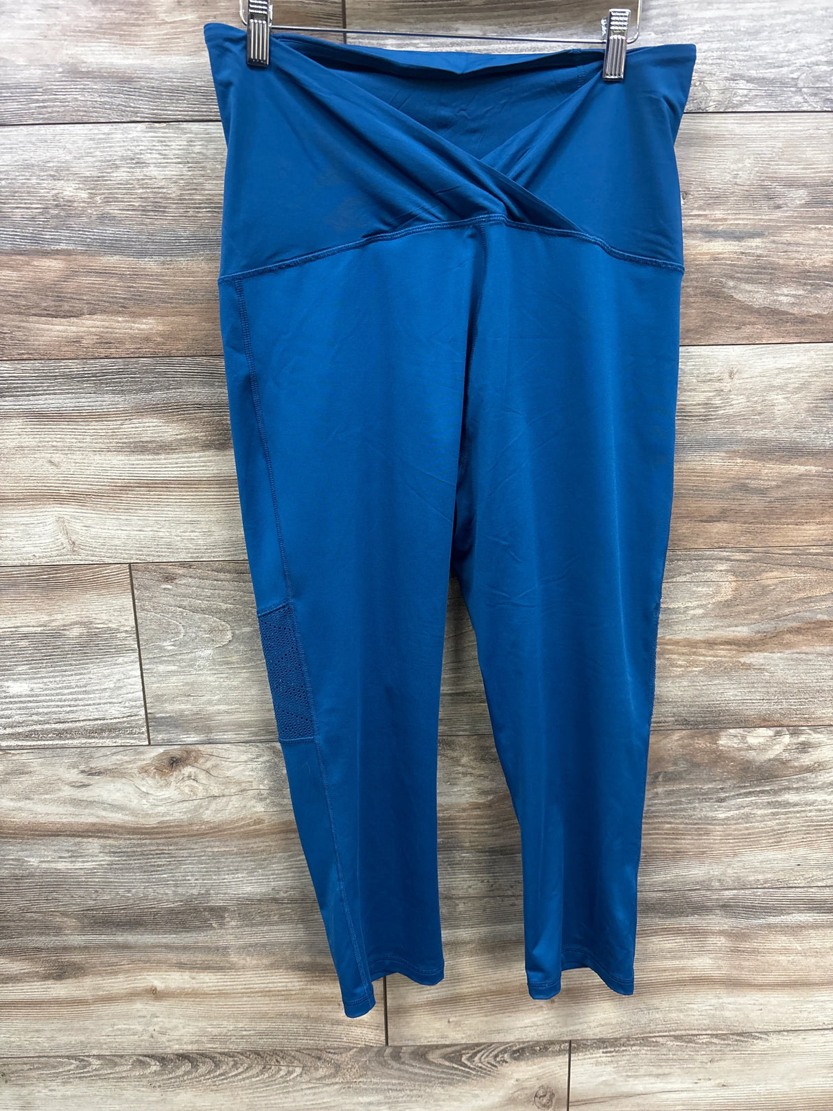 Isabel Maternity Full Panel Leggings Blue sz Large