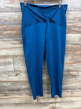Isabel Maternity Full Panel Leggings Blue sz Large