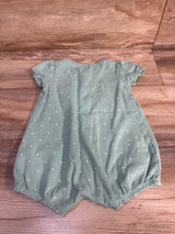 Carter's Button-Front Shortie Romper Teal sz 18m