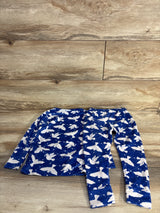 Cat & Jack Bird Velour Pajama Set Blue sz 3T