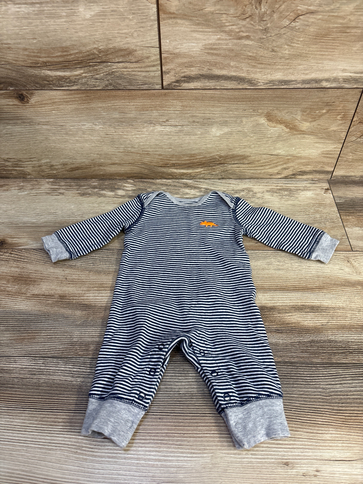Simple Joys Striped Coverall Blue sz 0-3m