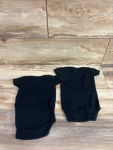 Solid Bodysuits 2pk Black sz 0-3m