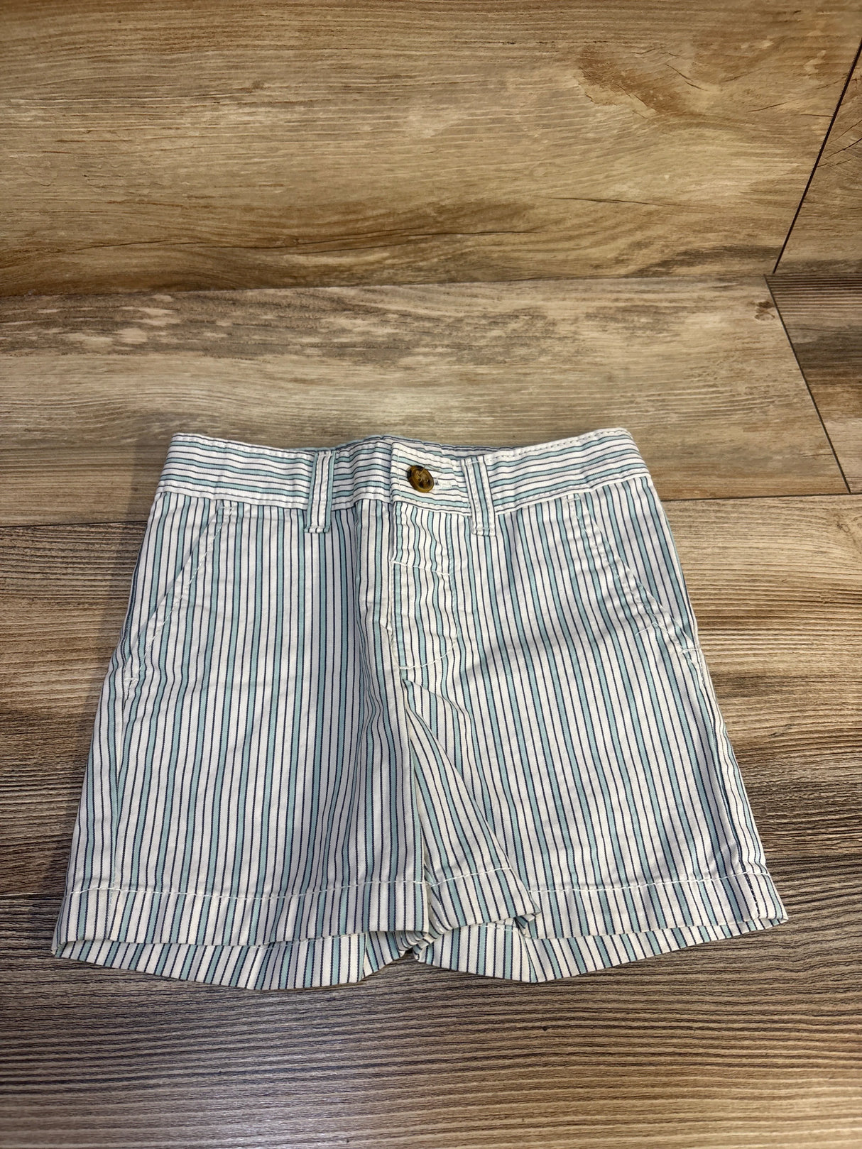 Carter's Striped Chino Shorts White sz 2T