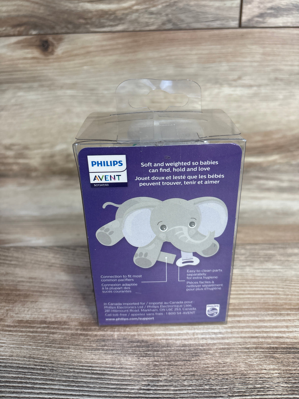 NEW Philips Avent Soothie Snuggle Elephant 0m+