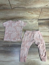 Carter's 2pc Polka Dot Bunny Pajama Set Pink sz 12m