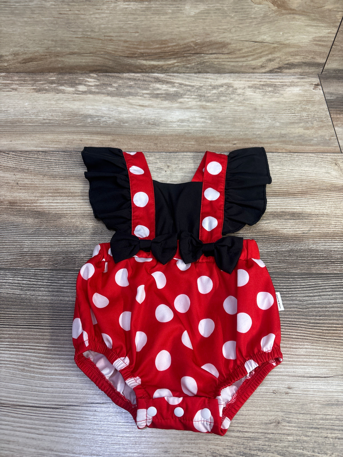 Shein Minnie Mouse Bubble Romper Red sz 1-3m