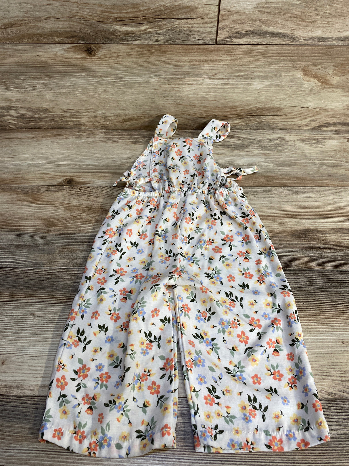 Little Lass Floral Jumpsuit White sz 2T