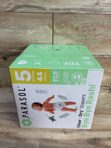 NEW Parasol Clear+Dry Bye Bye Rash! Diapers 44ct. Size 5