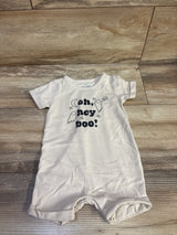 Cat & Jack 'Oh, Hey Boo!' Shortie Romper Ivory sz 3-6m