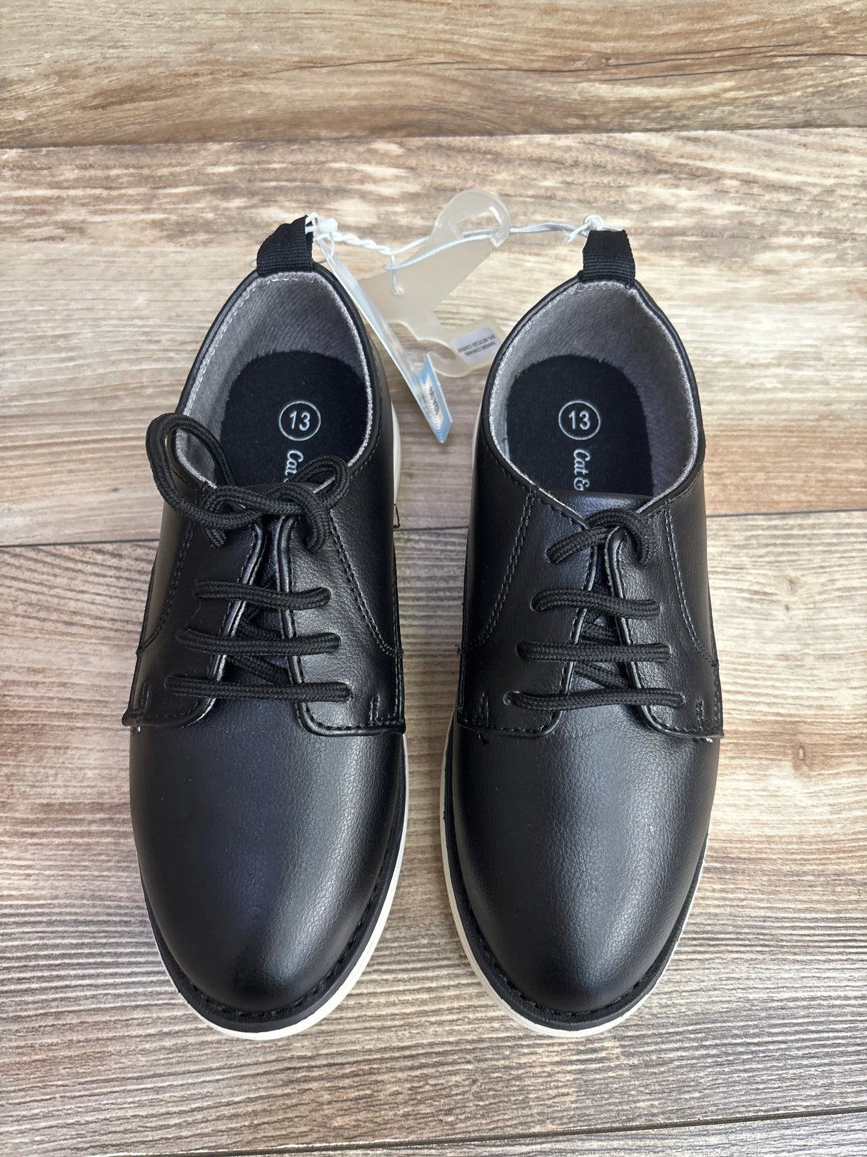 NEW Cat & Jack Alfi Dress Shoes Black sz 13c