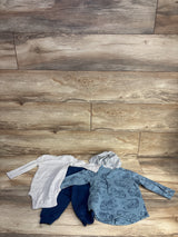 NEW Just One You 3pc Hooded Jacket Set Blue sz 6m