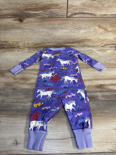 Hanna Andersson Unicorn Footless Sleeper Purple sz 3-6m - Me n Mommy To Be