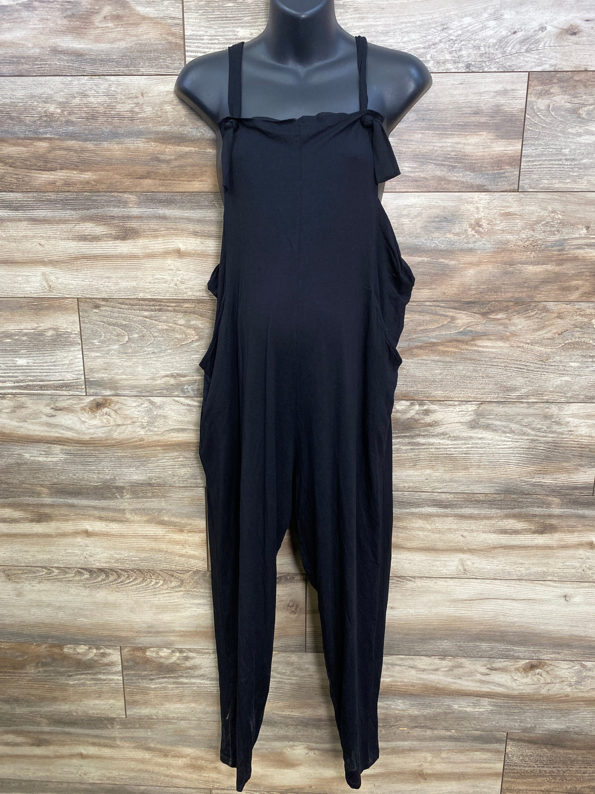 Asos Design Maternity Jumpsuit Black sz Medium