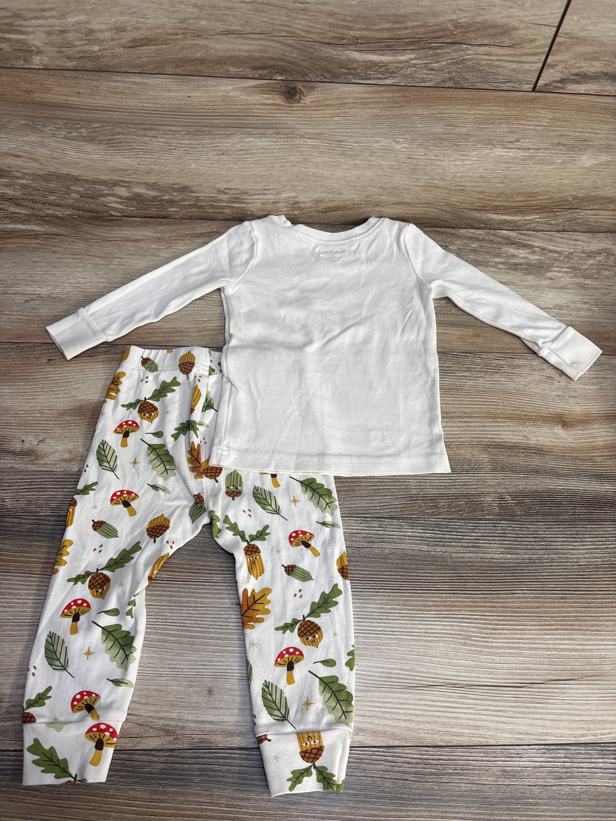 Old Navy 2pc Squirrel Pajama Set White sz 18-24m