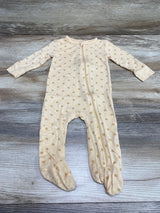 Tres Beau et Belle Polka Dot Bamboo Zipper Sleeper Yellow sz 3-6m