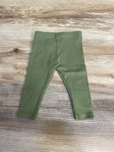 Cat & Jack Ribbed Leggings Green sz 3-6m