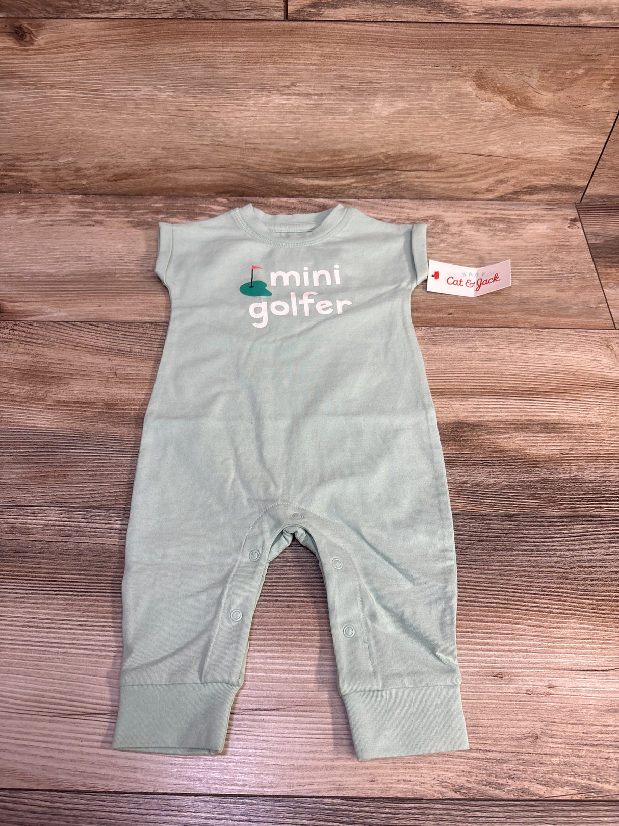 NEW Cat & Jack Mini Golfer Jumpsuit Green sz 0-3m