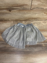 H&M Metallic Tulle Skirt Silver sz 3-4T