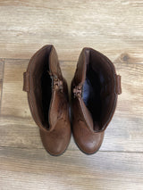 Cat & Jack Memphis Zipper Western Boots Brown sz 7c