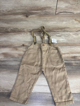 NEW Zara 2pc Bottoms & Suspender Set Tan sz 18-24m