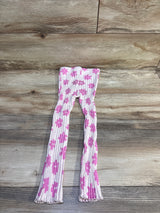 Zara Floral Ribbed Leggings Pink sz 4-5T