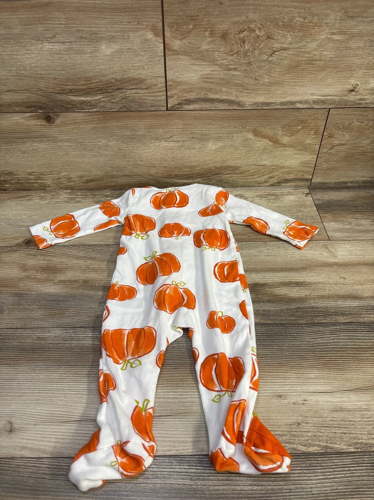 Just One You Pumpkin Sleeper White sz 9m