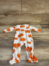 Just One You Pumpkin Sleeper White sz 9m
