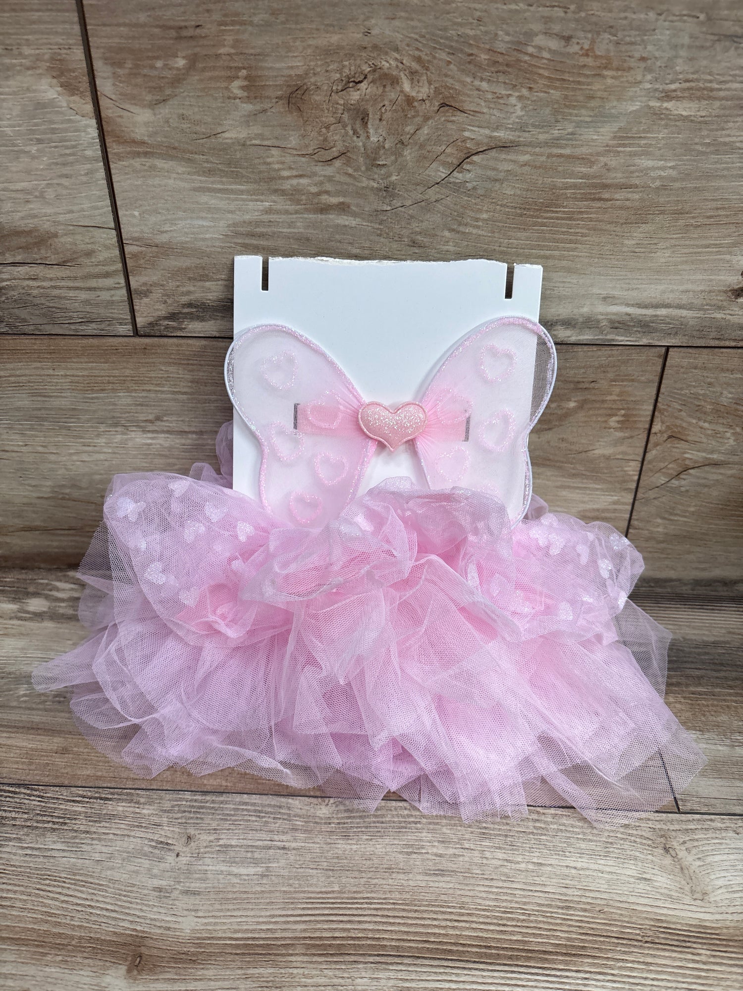 NEW 2pc Butterfly Wings & Tutu Accessory Set Pink One Size