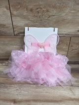 NEW 2pc Butterfly Wings & Tutu Accessory Set Pink One Size