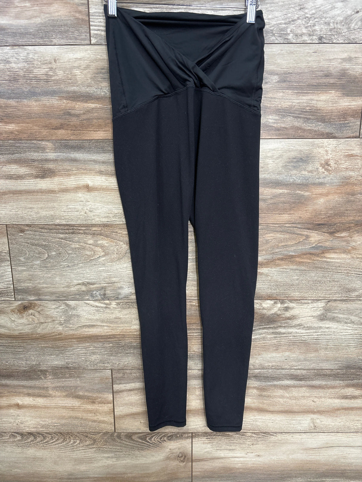Isabel Maternity Cross Over Leggings Black sz Small
