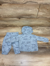 Carter's 2pc Zip-Up Jacket & Pants Set Blue sz 6m