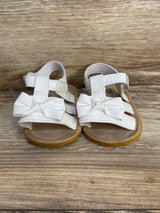 White Bow Sandals sz 2c