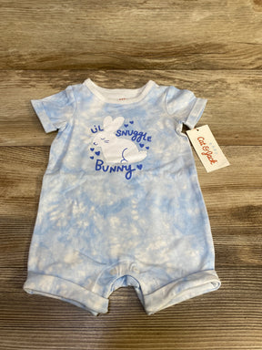 NEW Cat & Jack Lil Snuggle Bunny Romper Blue sz 0-3m - Me n Mommy To Be