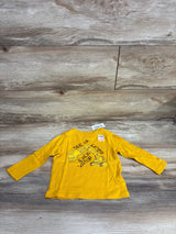 NEW Old Navy Yellow Excavator Print Shirt sz 12-18m