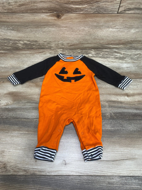 Celebrate Jack O Lantern Coverall Black/Orange sz 3-6m - Me n Mommy To Be