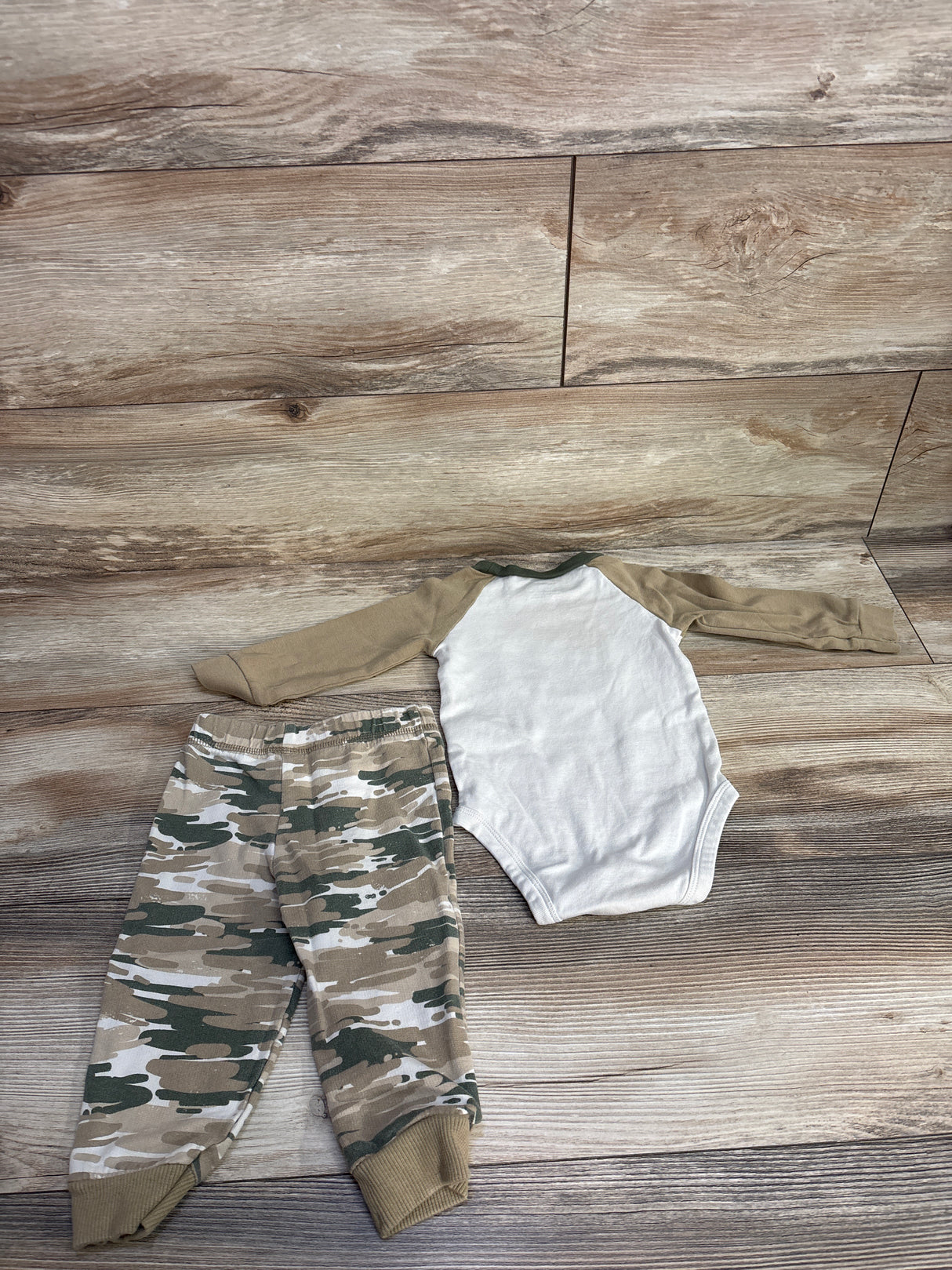 Carter's 2pc Tiny Explorer Bodysuit & Jogger Set Brown sz 12m