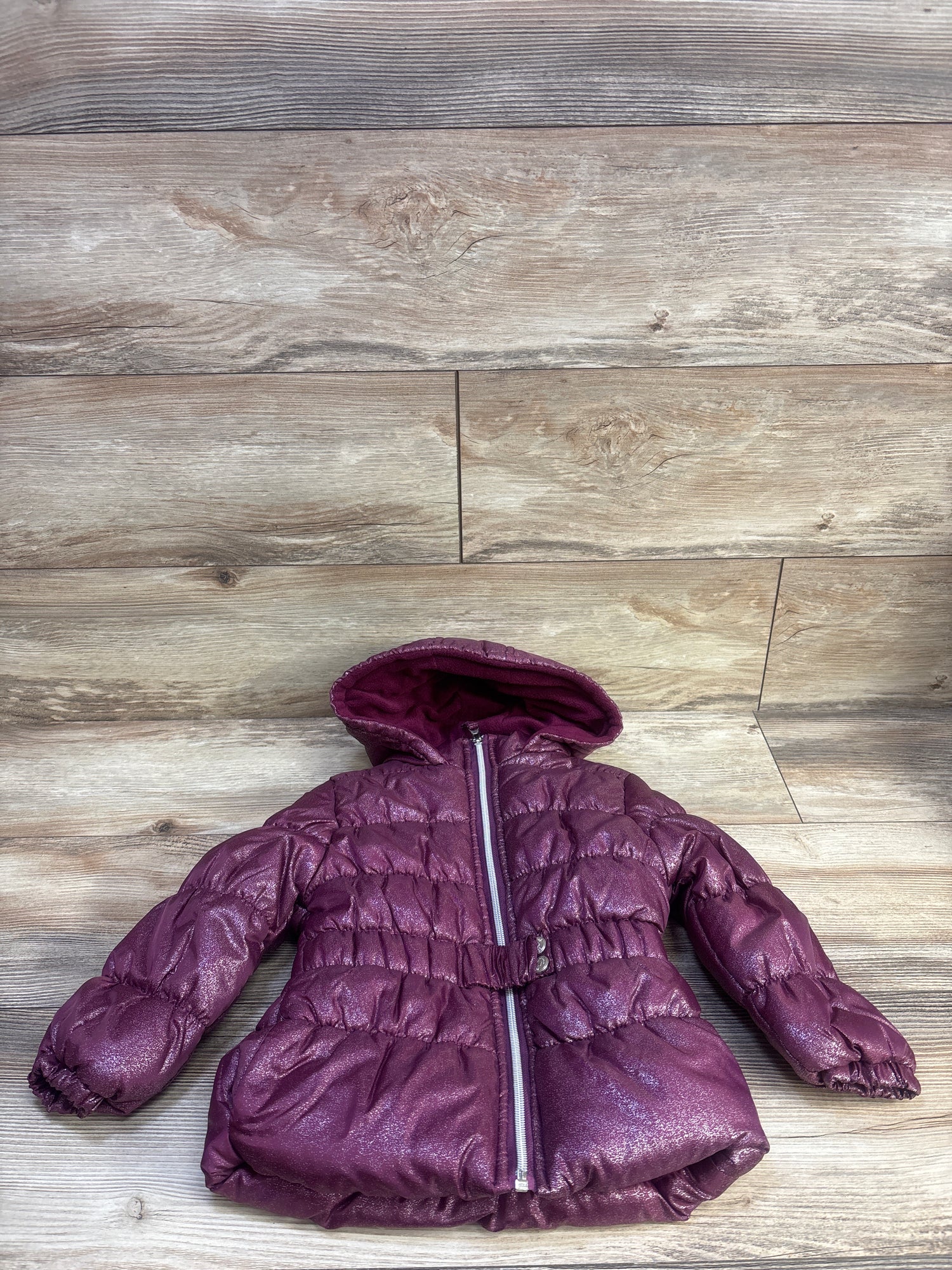 Pink Platinum Sparkly Puffer Jacket Purple sz 3T
