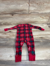 Disney Store Star Wars Plaid Christmas Footless Sleeper Red sz 9-12m