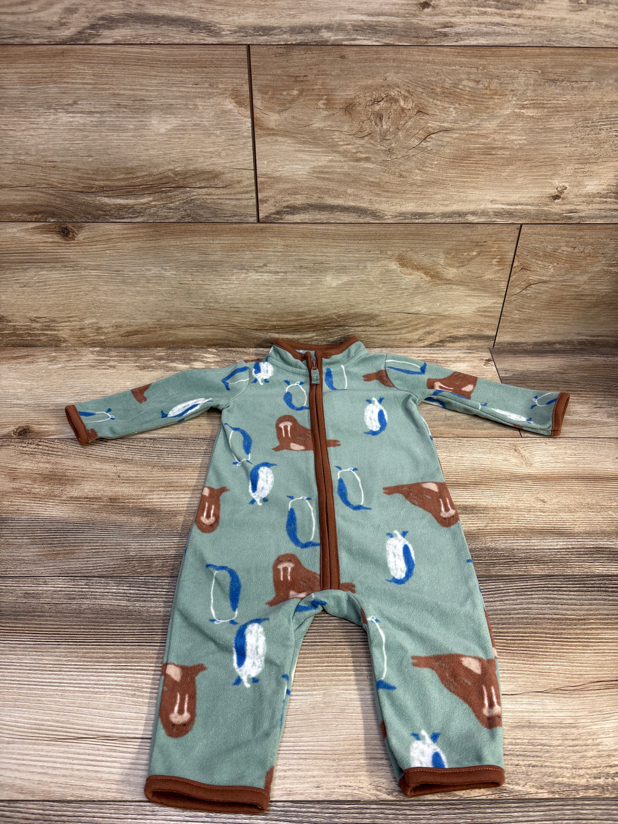 Carter's Blanket Coverall Green sz 6m