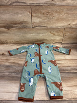 Carter's Blanket Coverall Green sz 6m