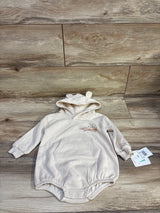 NEW Disney Baby Winnie The Pooh Sweatshirt Bubble Romper Beige sz 3-6m